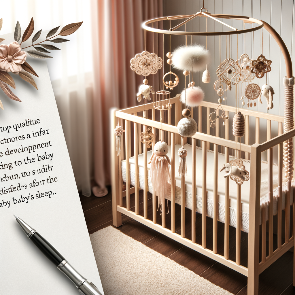 Variety of best crib mobiles as infant development toys and baby sleep aids, highlighting the importance of choosing the perfect crib mobile for baby's development in a beautifully decorated nursery.