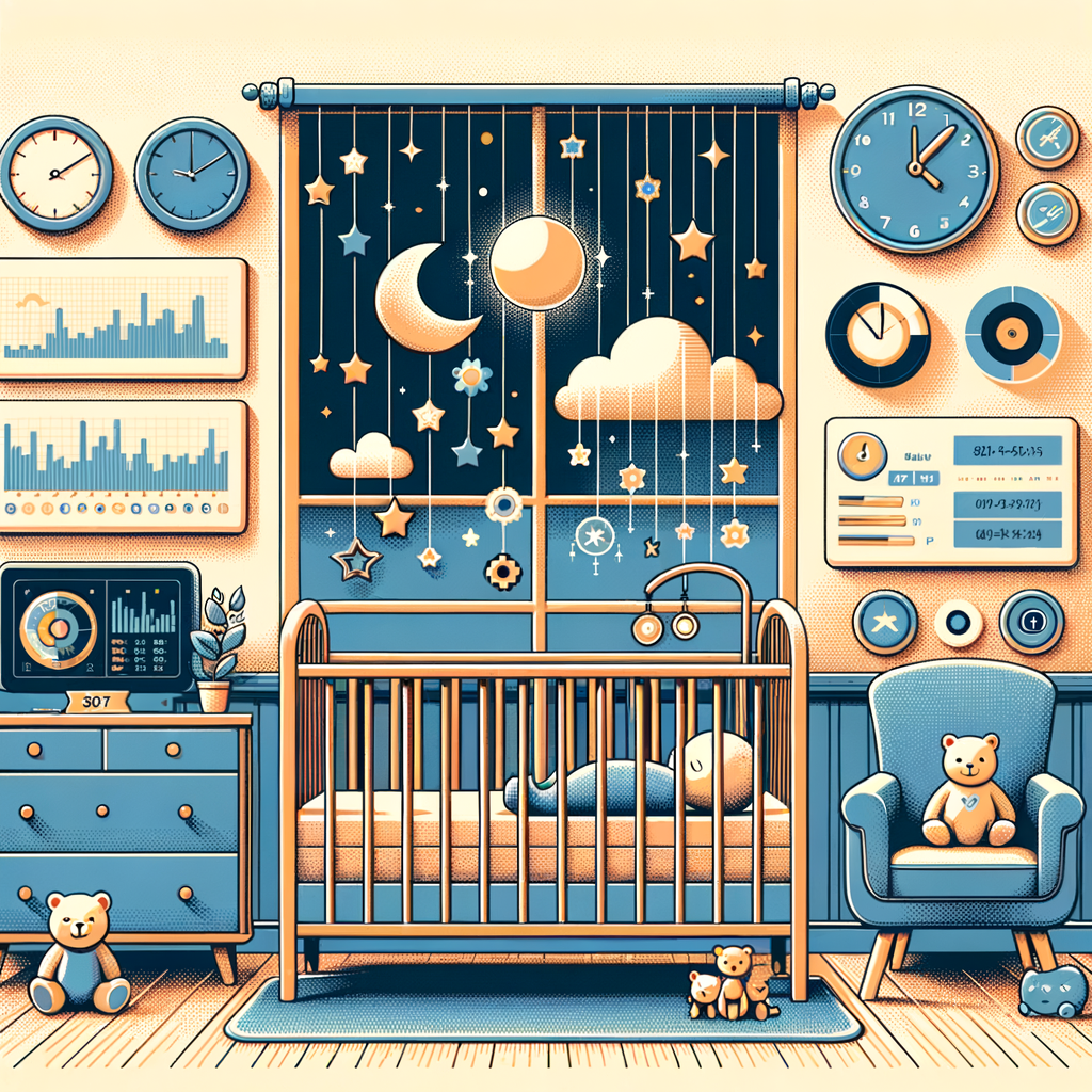 Illustration showcasing the importance of a consistent bedtime routine for babies, highlighting baby sleep patterns, benefits of a bedtime routine, and infant sleep training in a serene nursery setting.
